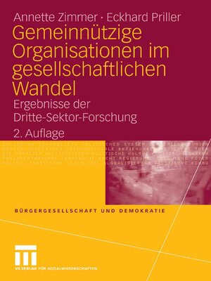 cover image of Gemeinnützige Organisationen im gesellschaftlichen Wandel